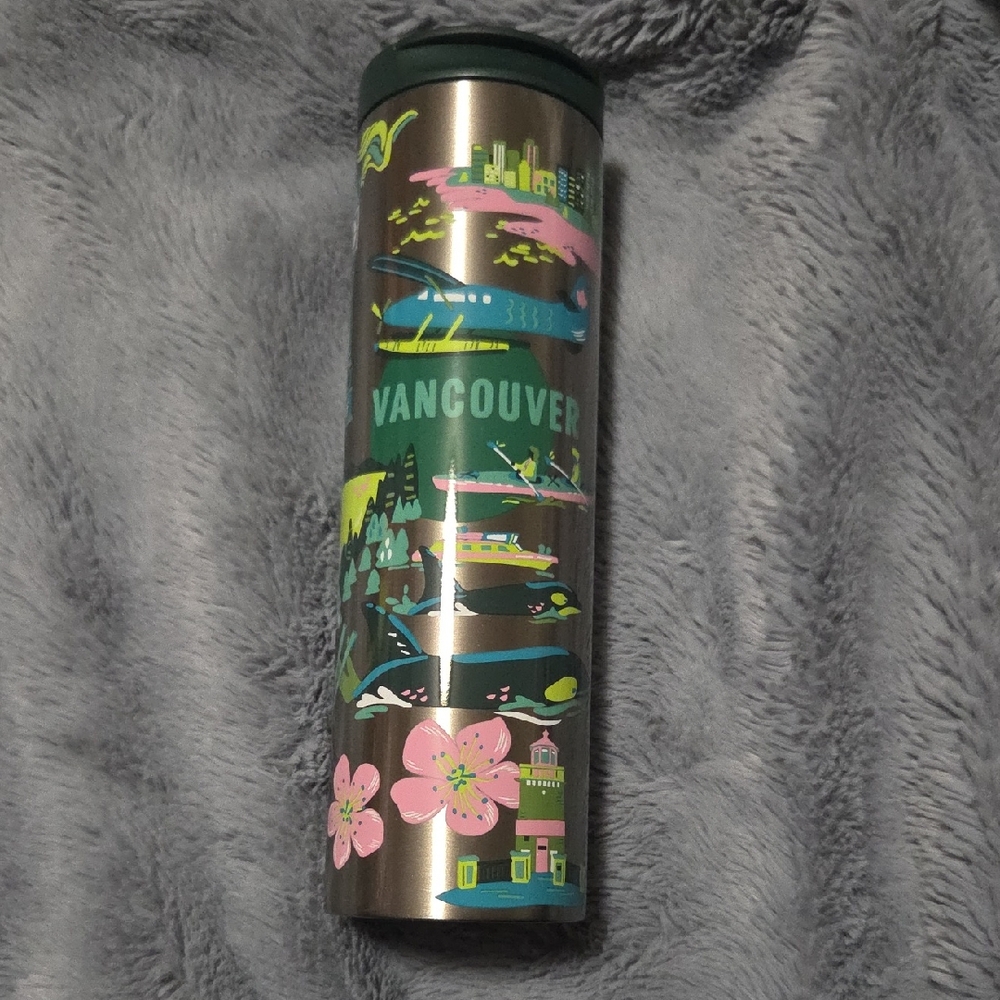 Starbucks Silver Travel Tumbler Vancouver
